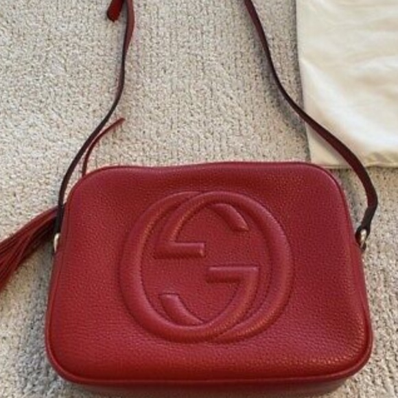 Authentic Red Gucci Soho Disco Bag ♥️ - Picture 2 of 11